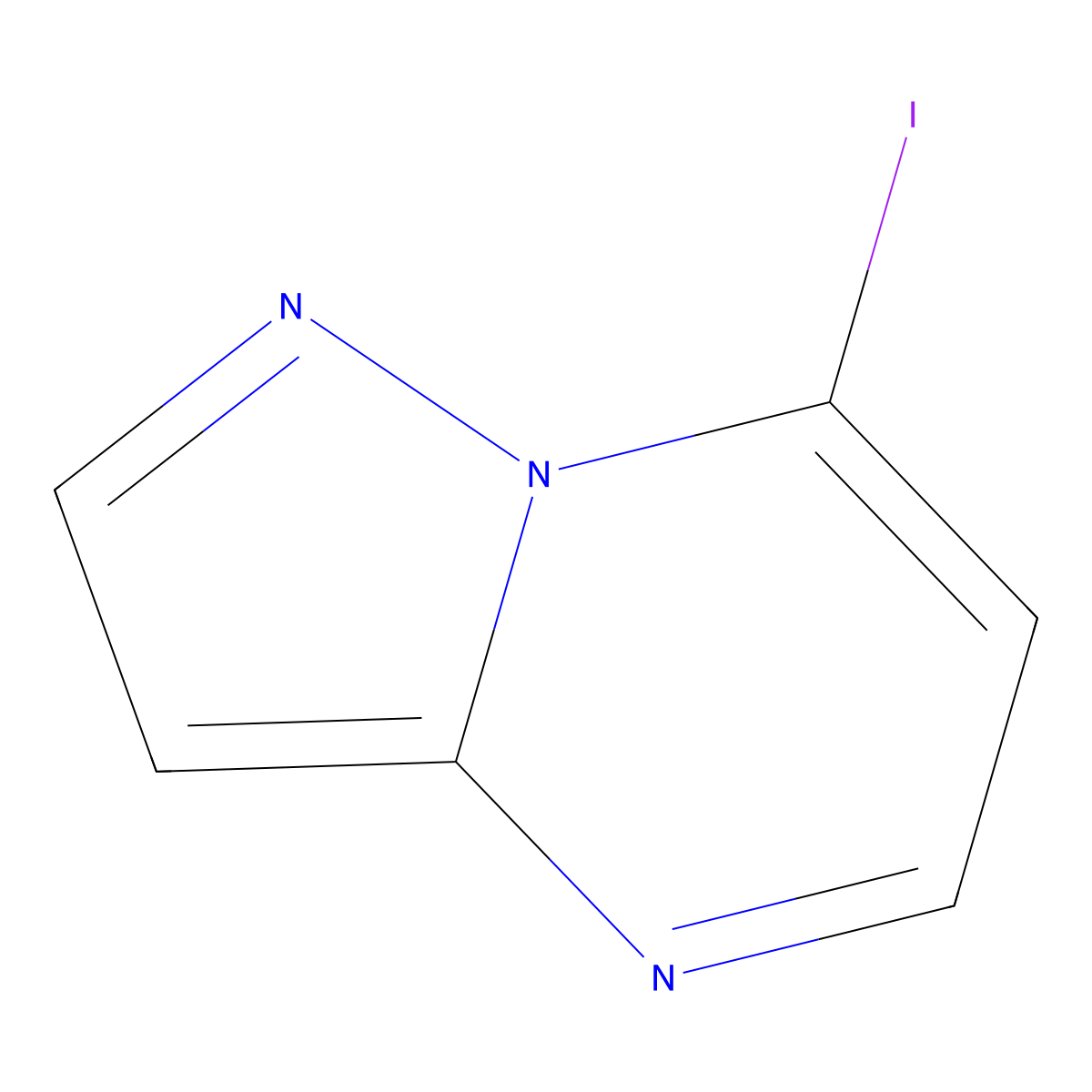 7-Iodopyrazolo[1,5-a]pyrimidine molecular structure, CAS 2624134-70-7