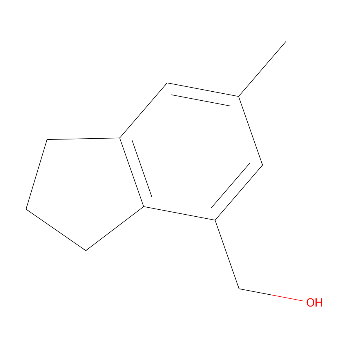 (6-methyl-2,3-dihydro-1H-inden-4-yl)methanol molecular structure, CAS 2624134-72-9