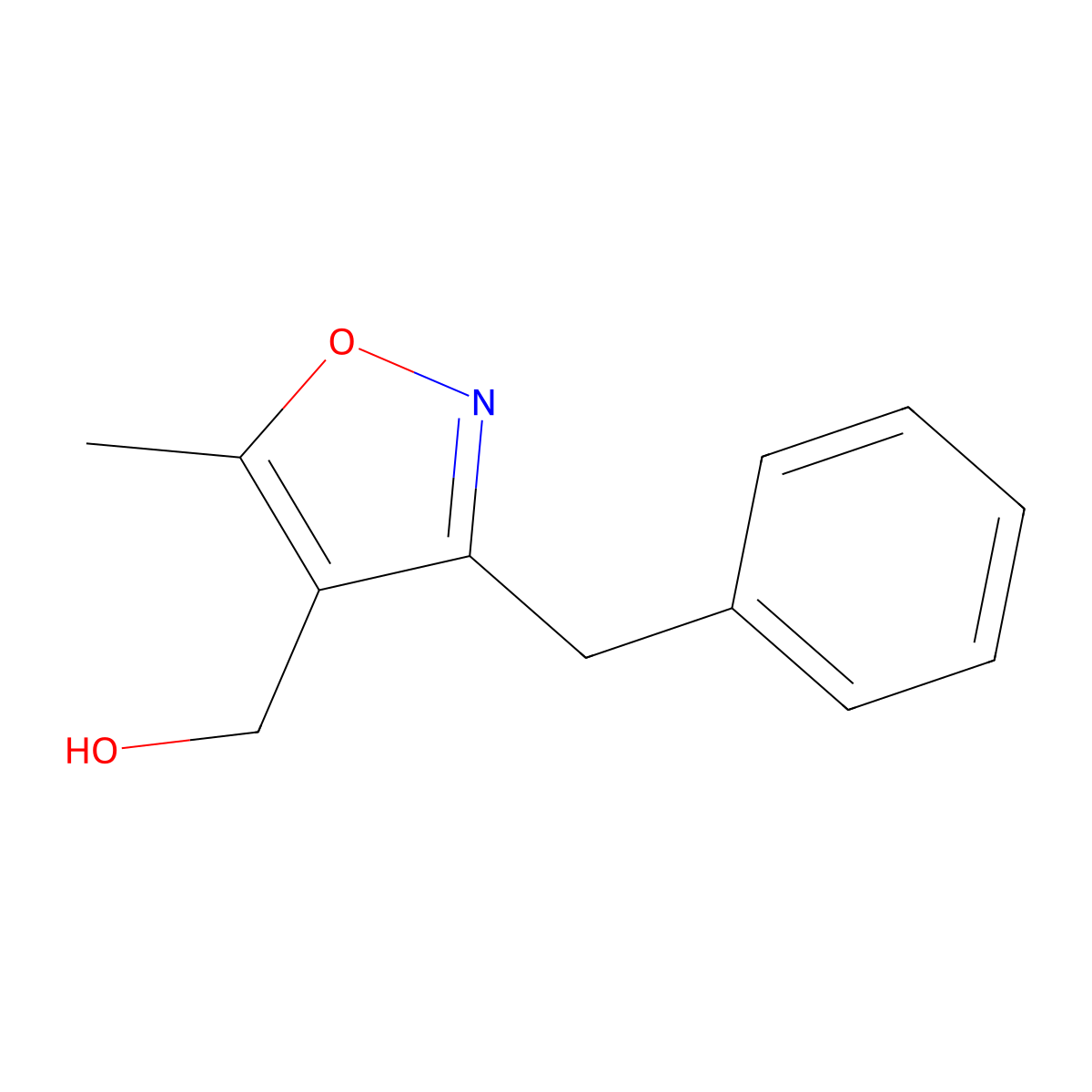 (3-Benzyl-5-methyl-1,2-oxazol-4-yl)methanol molecular structure, CAS 2624135-06-2