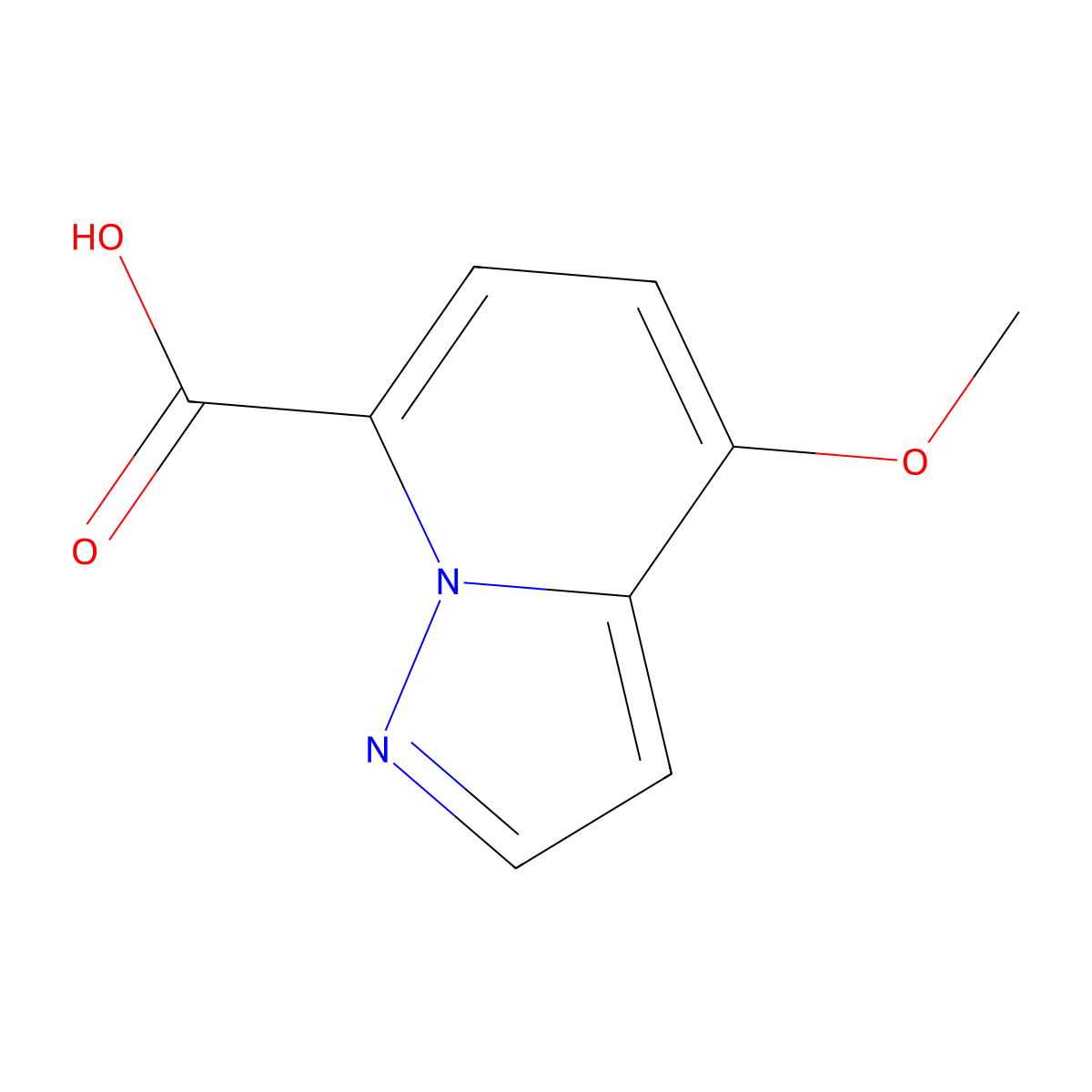 4-Methoxypyrazolo[1,5-a]pyridine-7-carboxylic acid molecular structure, CAS 2624135-17-5