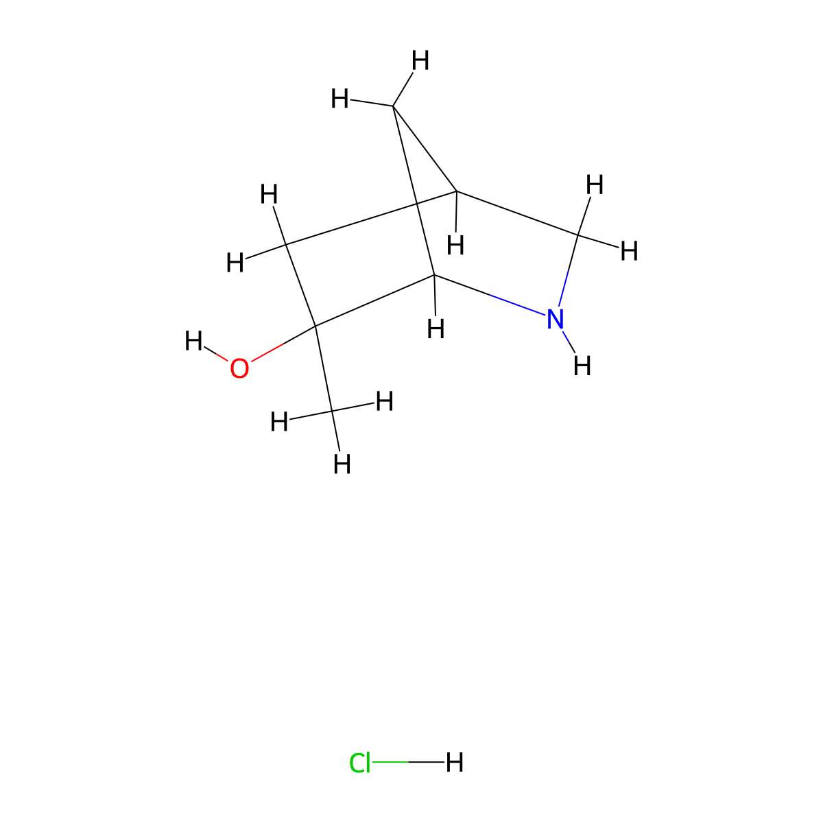 6-Methyl-2-azabicyclo[2.2.1]heptan-6-ol hydrochloride molecular structure, CAS 2624136-06-5