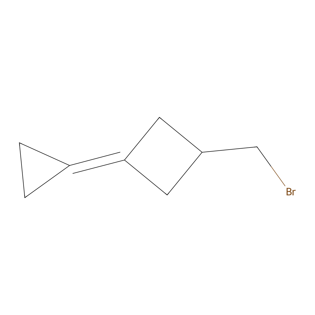 1-(Bromomethyl)-3-cyclopropylidenecyclobutane molecular structure, CAS 2624136-13-4