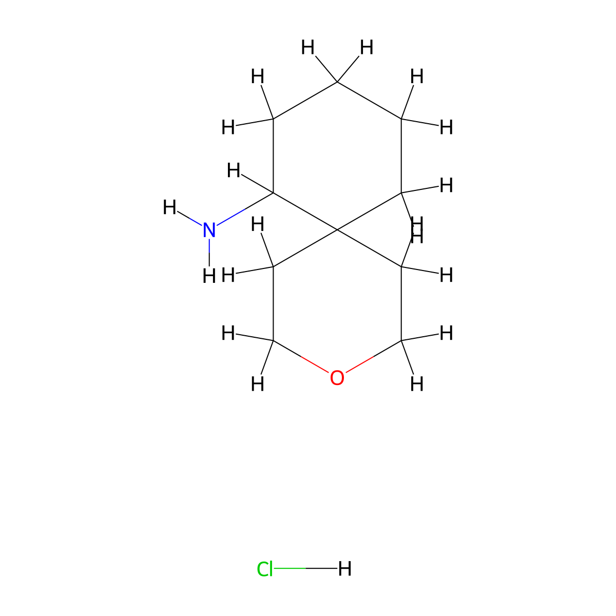 3-Oxaspiro[5.5]undecan-7-amine hydrochloride molecular structure, CAS 2624136-26-9
