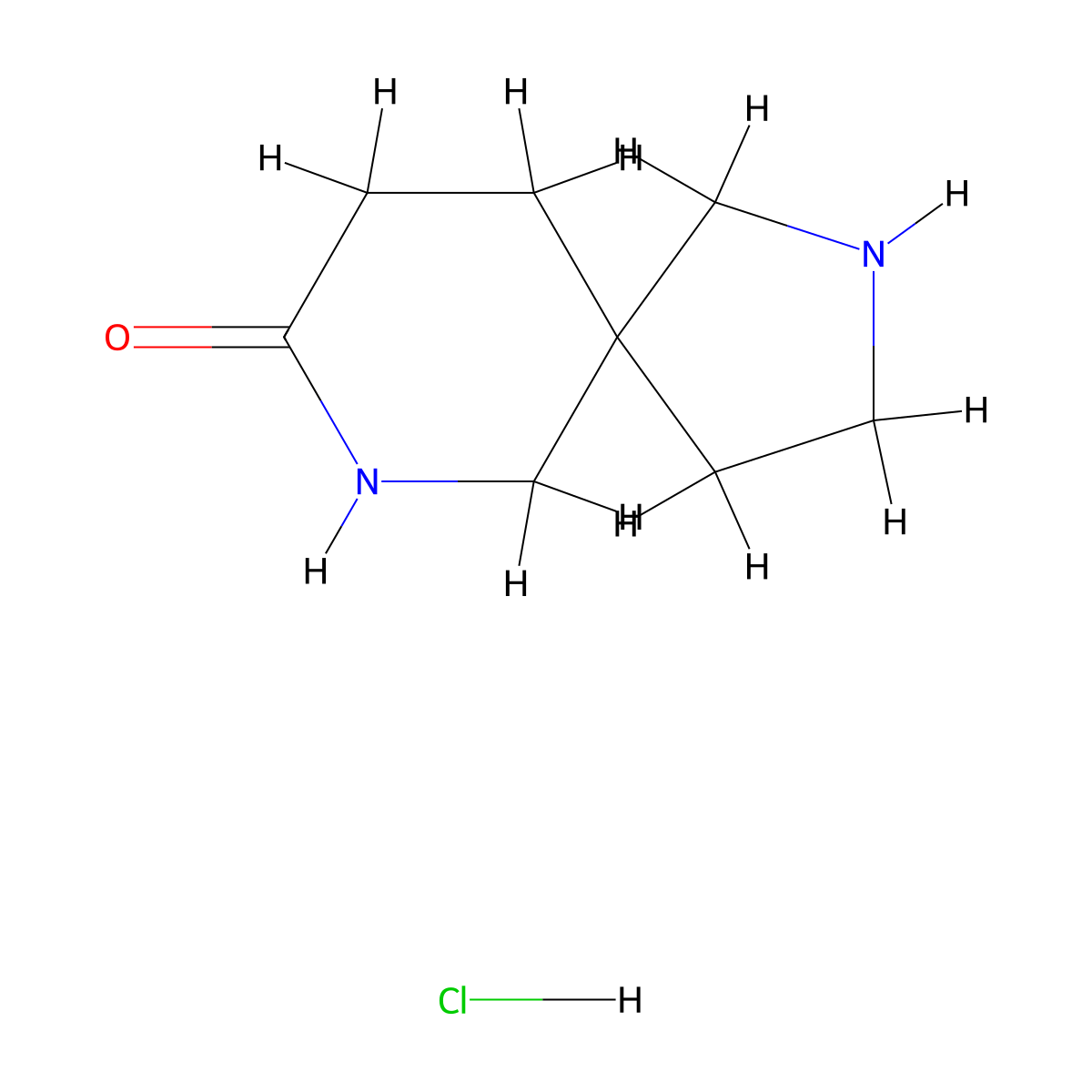 2,7-Diazaspiro[4.5]decan-8-one hydrochloride molecular structure, CAS 2624137-33-1