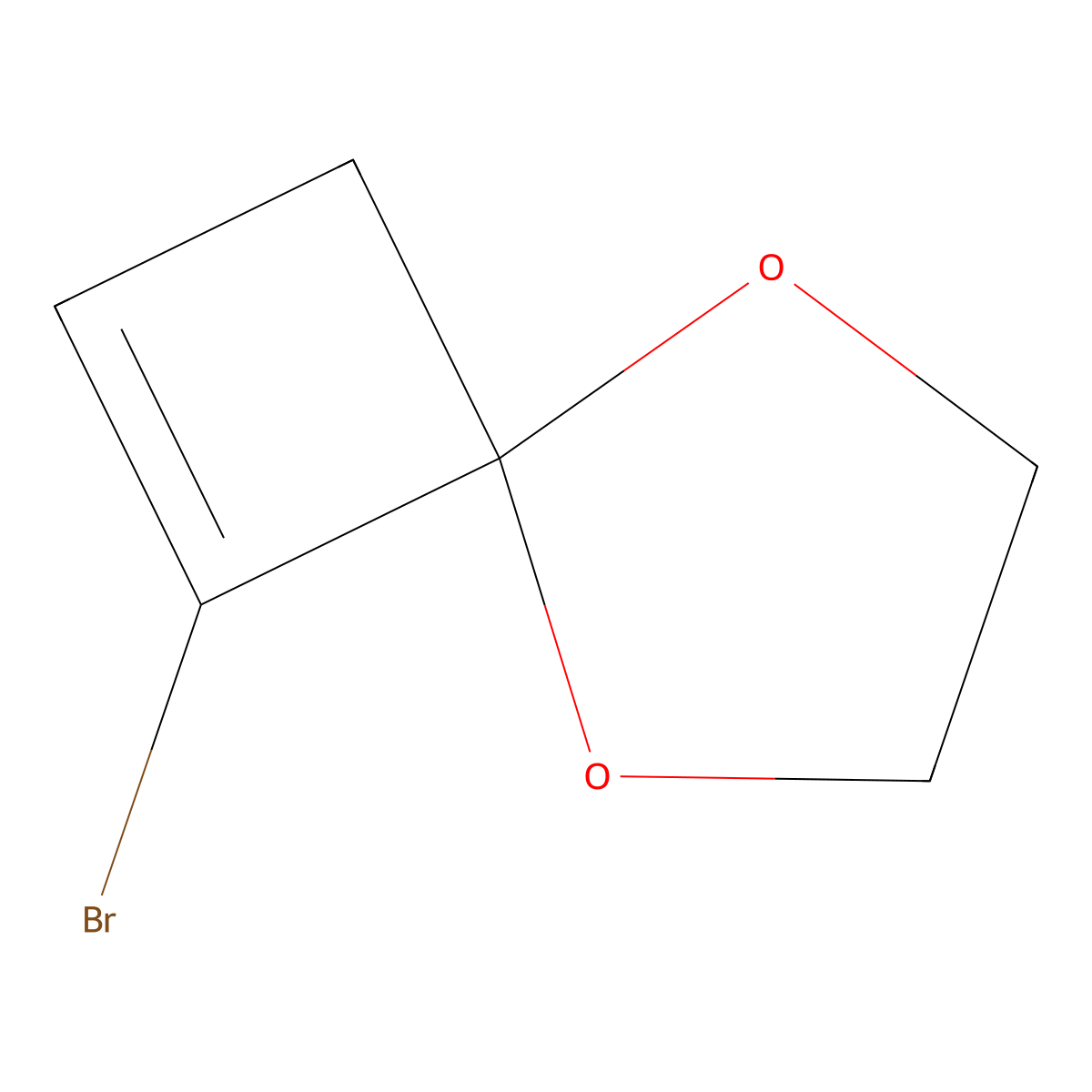 1-Bromo-5,8-dioxaspiro[3.4]oct-1-ene molecular structure, CAS 2624137-52-4