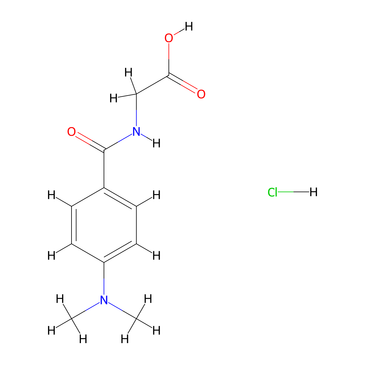 2-{[4-(Dimethylamino)phenyl]formamido}acetic acid hydrochloride molecular structure, CAS 2624139-00-8