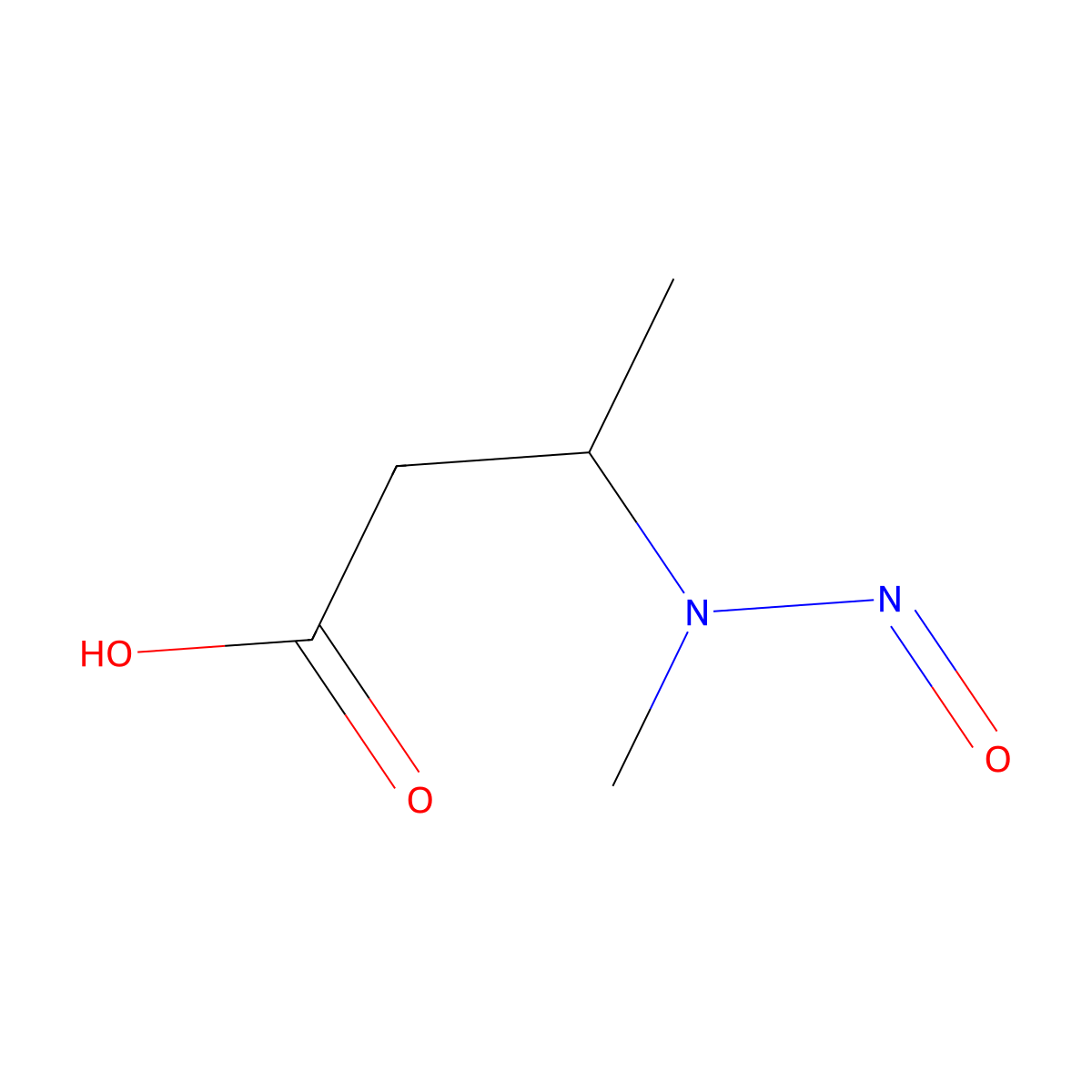 3-[Methyl(nitroso)amino]butanoic acid molecular structure, CAS 2624139-24-6