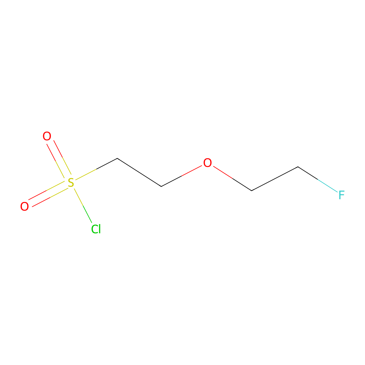2-(2-Fluoroethoxy)ethane-1-sulfonyl chloride molecular structure, CAS 2624141-93-9