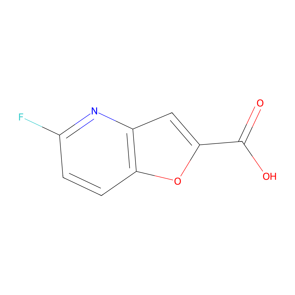 5-Fluorofuro[3,2-b]pyridine-2-carboxylic acid molecular structure, CAS 2624142-06-7