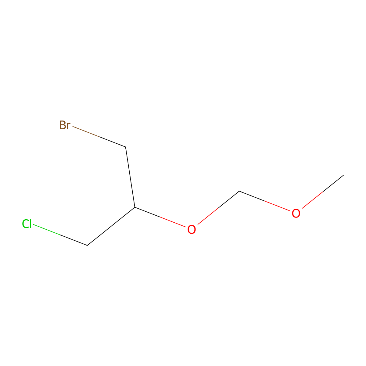 1-Bromo-3-chloro-2-(methoxymethoxy)propane molecular structure, CAS 2624142-10-3