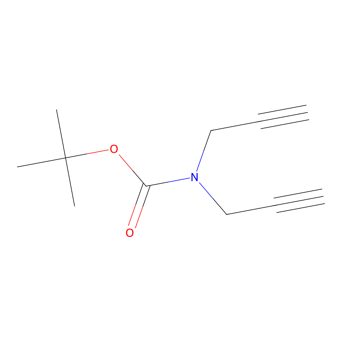 Tert-butyl di(prop-2-yn-1-yl)carbamate molecular structure, CAS 262418-92-8