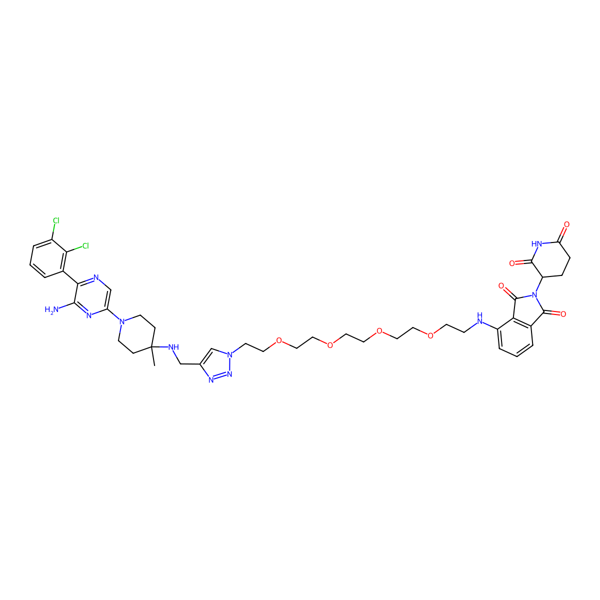 SHP2 protein degrader-1 molecular structure, CAS 2624181-69-5