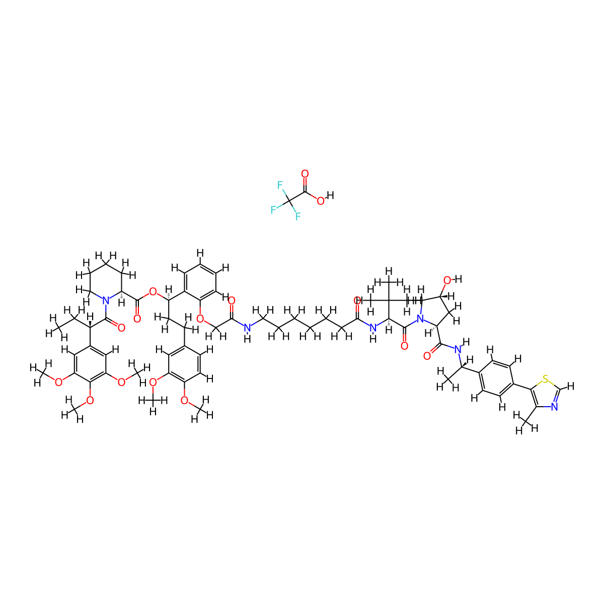 dTAGV-1 TFA molecular structure, CAS 2624313-15-9