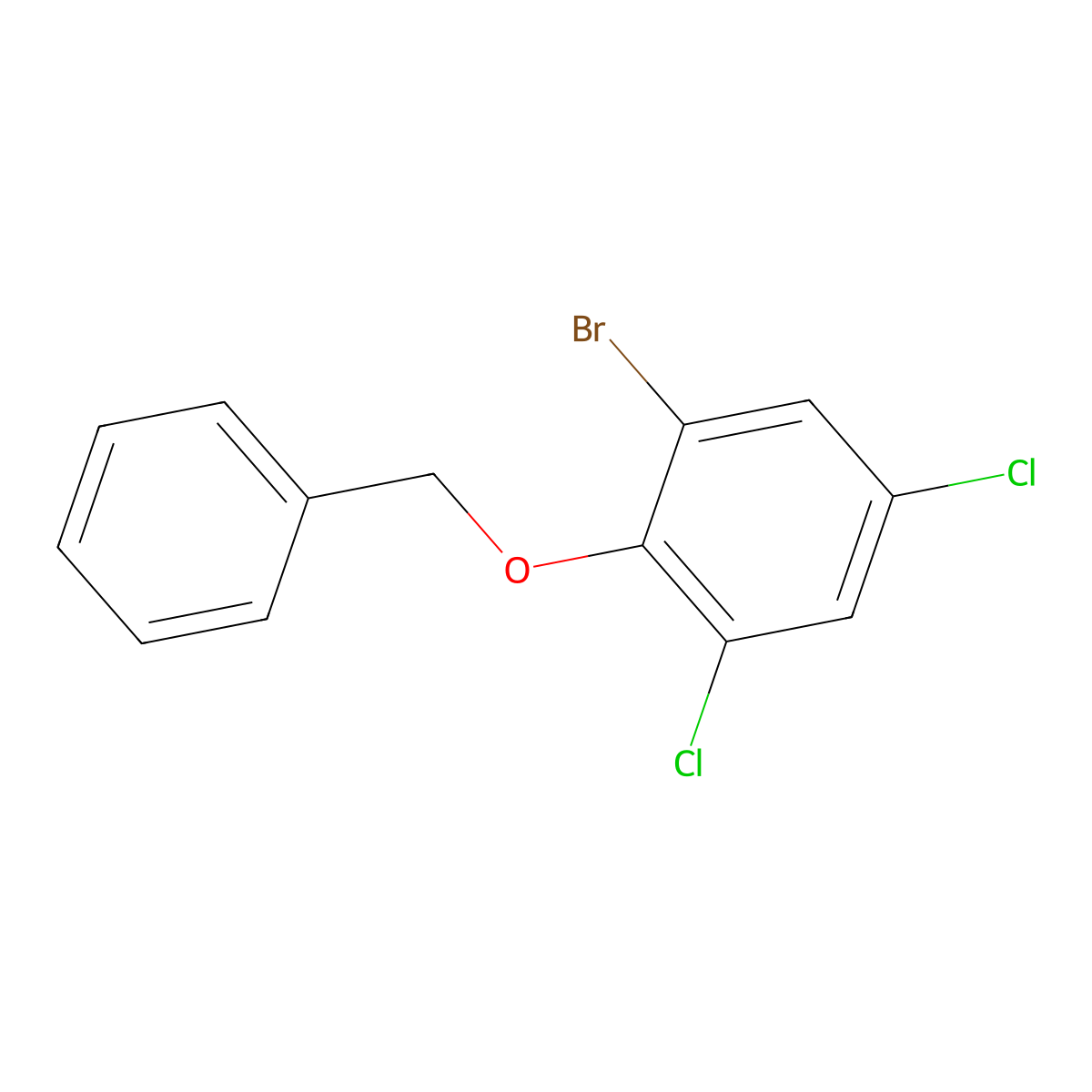 2-(Benzyloxy)-1-bromo-3,5-dichlorobenzene molecular structure, CAS 2624417-12-3
