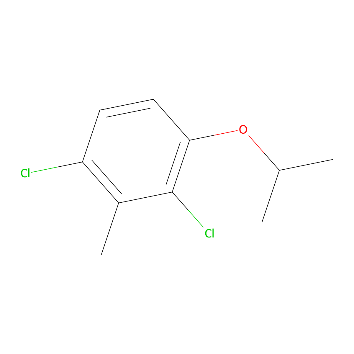 1,3-Dichloro-4-isopropoxy-2-methylbenzene molecular structure, CAS 2624417-21-4