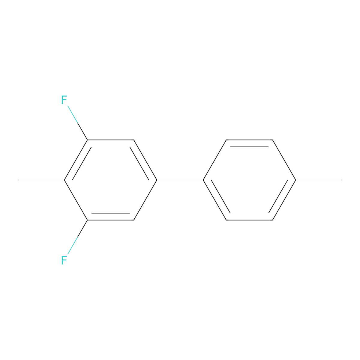 3,5-Difluoro-4,4'-dimethyl-1,1'-biphenyl molecular structure, CAS 2624417-56-5