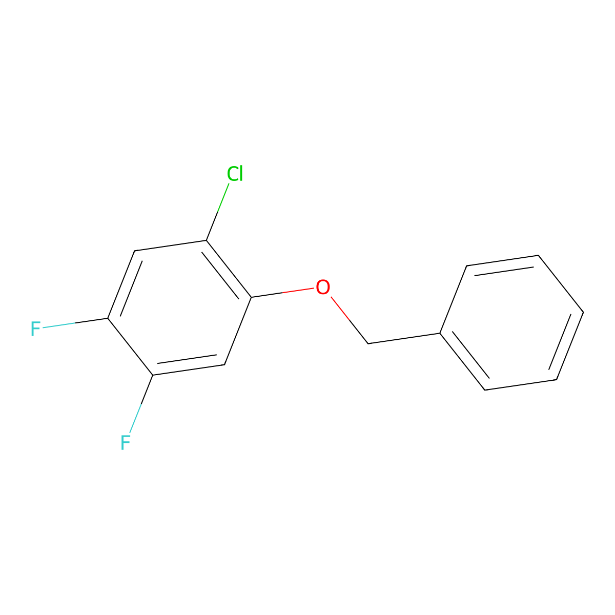 1-(Benzyloxy)-2-chloro-4,5-difluorobenzene molecular structure, CAS 2624417-62-3