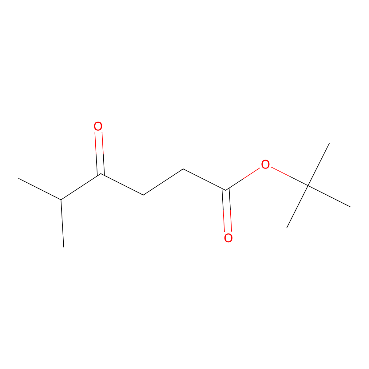 5-Methyl-4-oxo-hexanoic acid tert-butyl ester molecular structure, CAS 2624417-65-6