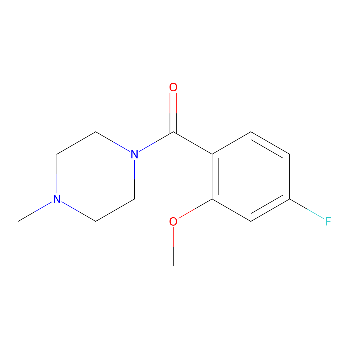 (4-Fluoro-2-methoxyphenyl)(4-methylpiperazin-1-yl)methanone molecular structure, CAS 2624417-91-8