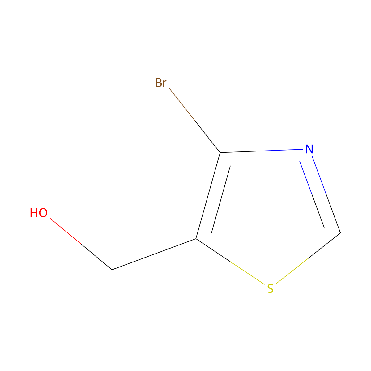 (4-Bromo-1,3-thiazol-5-yl)methanol molecular structure, CAS 262444-15-5