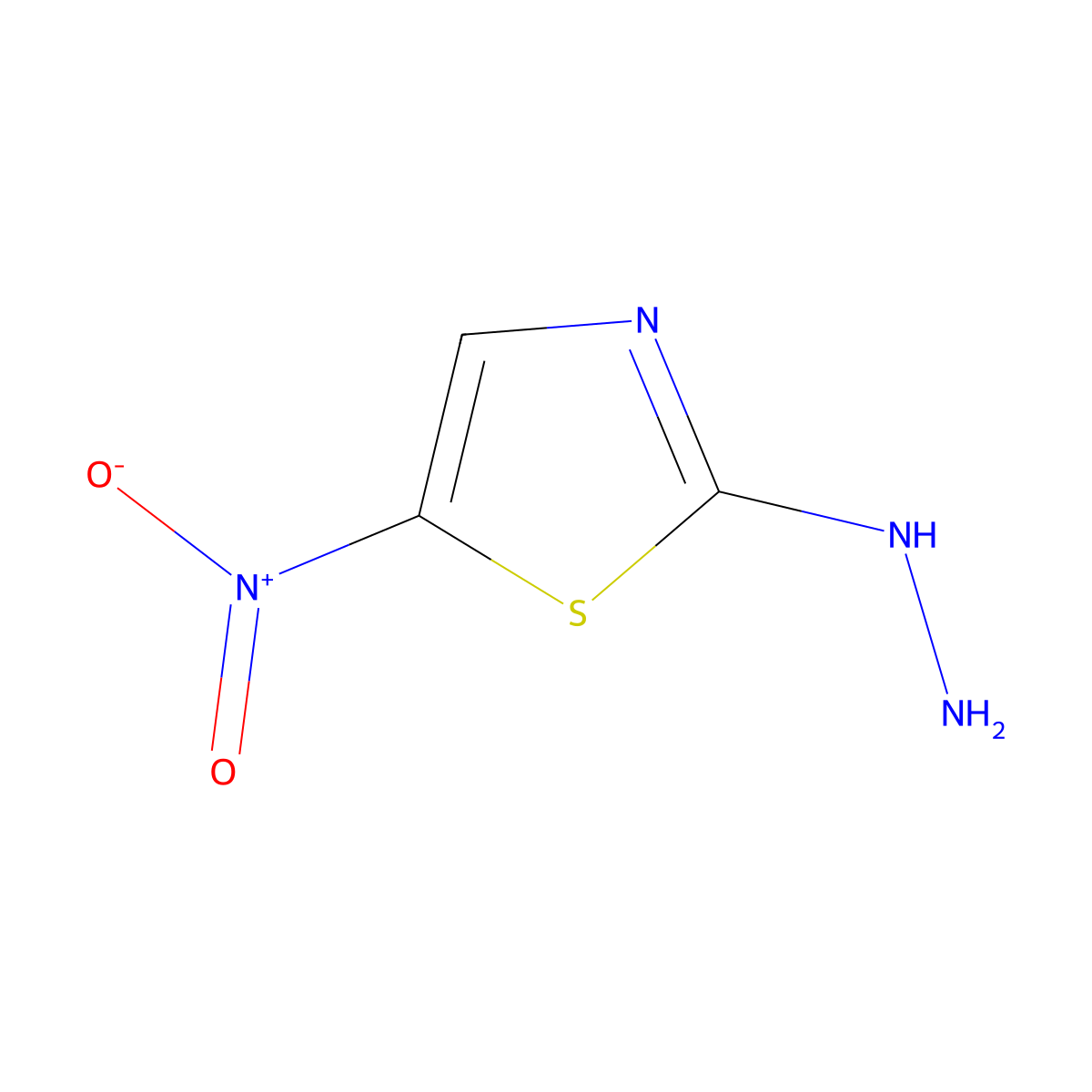 2-Hydrazinyl-5-nitrothiazole molecular structure, CAS 26245-59-0