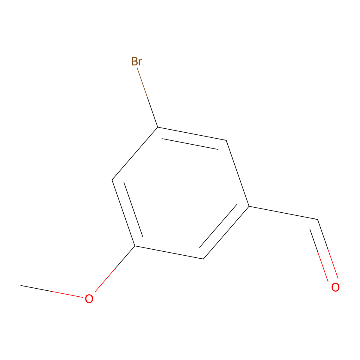 3-Bromo-5-methoxybenzaldehyde molecular structure, CAS 262450-65-7