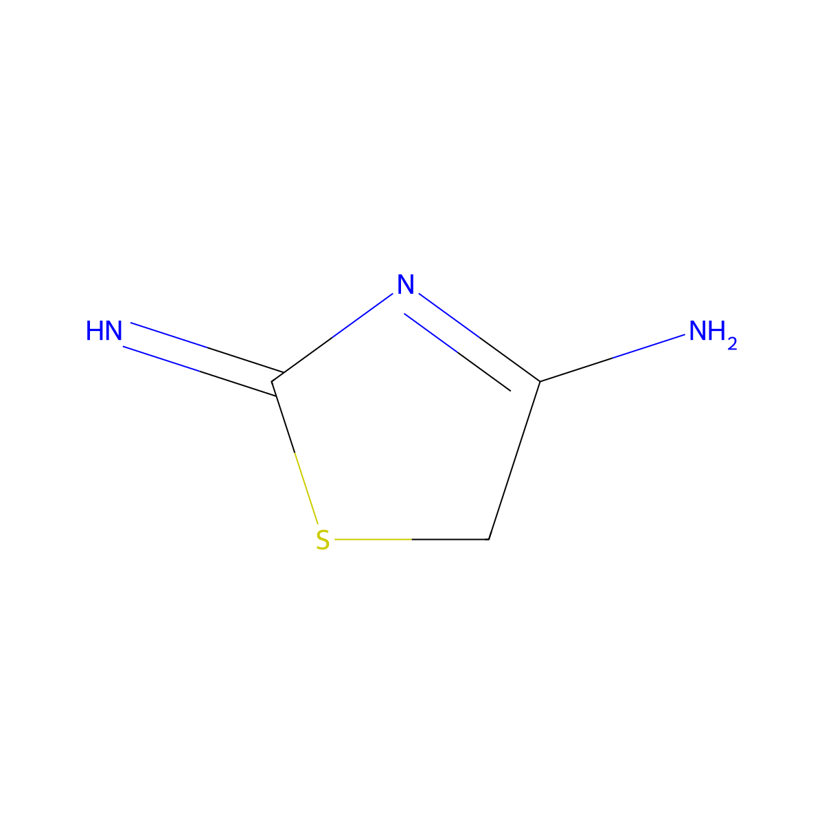 2-Amino-4-iminothiazole molecular structure, CAS 26246-29-7