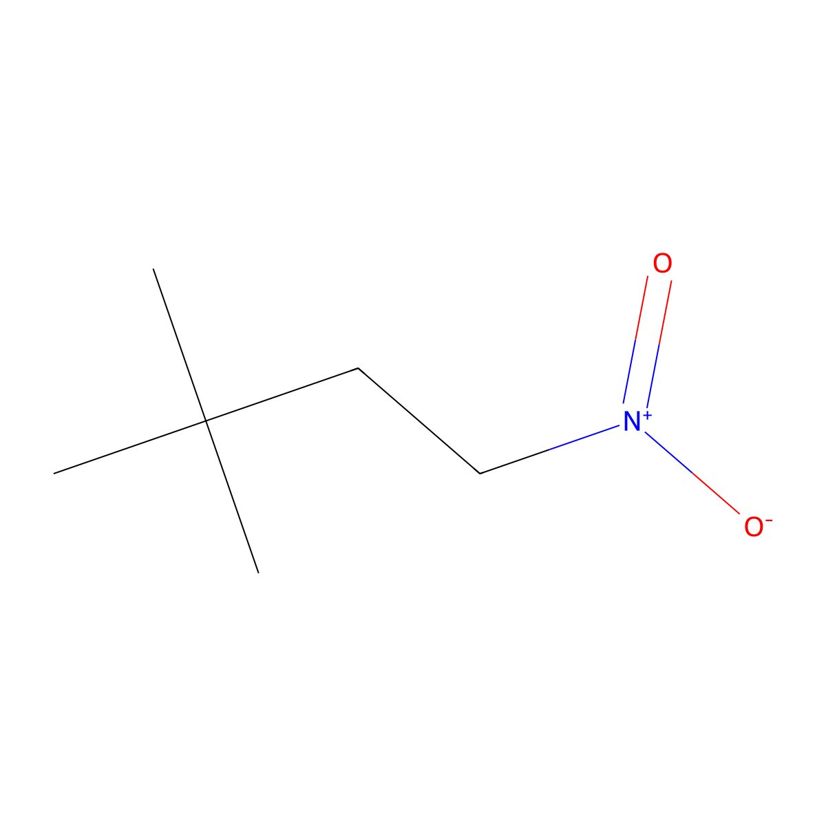 3,3-Dimethyl-1-nitrobutane molecular structure, CAS 2625-27-6