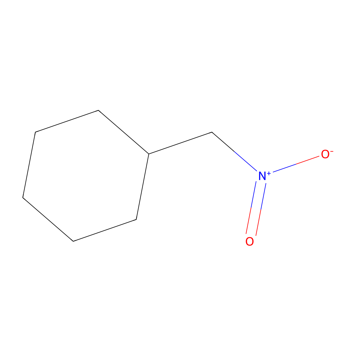 (Nitromethyl)cyclohexane molecular structure, CAS 2625-30-1