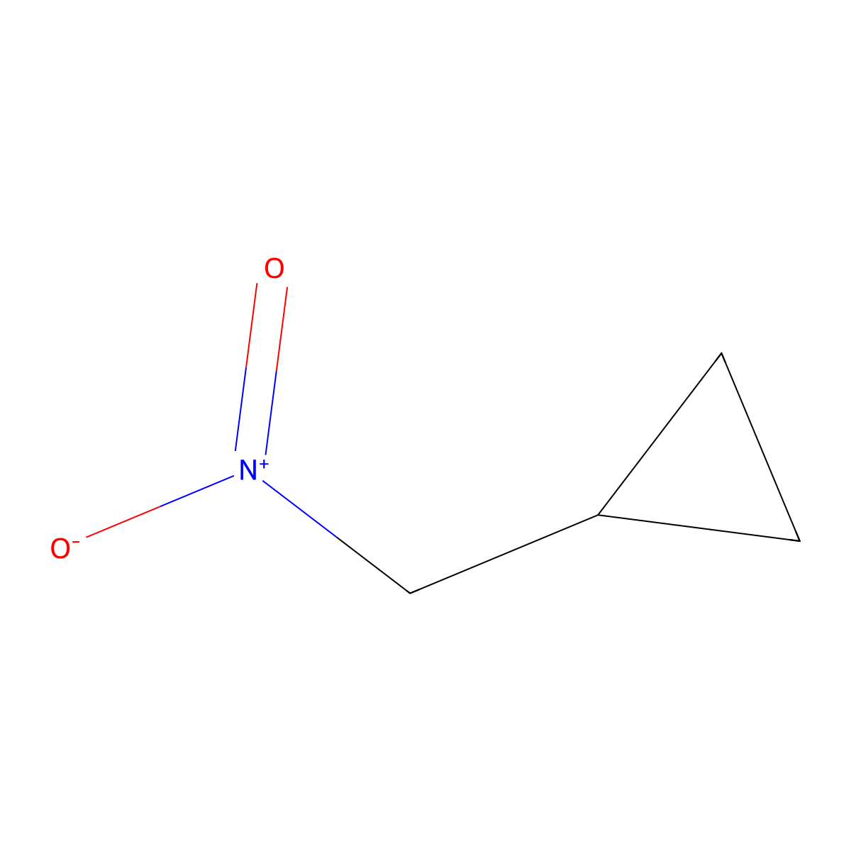 (Nitromethyl)cyclopropane molecular structure, CAS 2625-33-4
