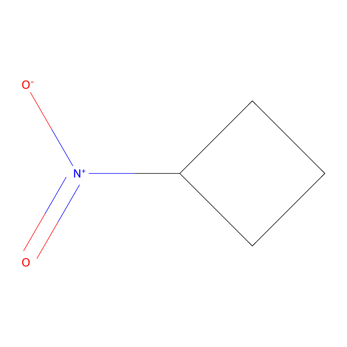 Nitrocyclobutane molecular structure, CAS 2625-41-4