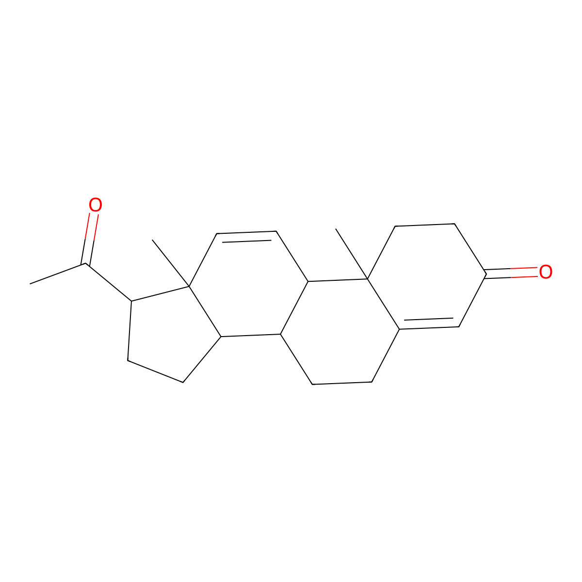 11-Dehydroprogesterone molecular structure, CAS 2625-60-7
