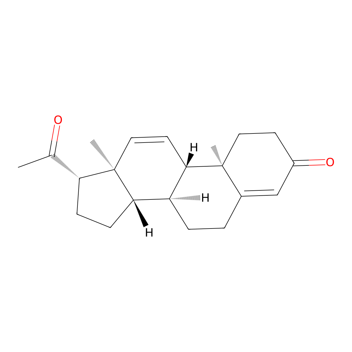 11-Dehydroprogesterone molecular structure, CAS 2625-60-7