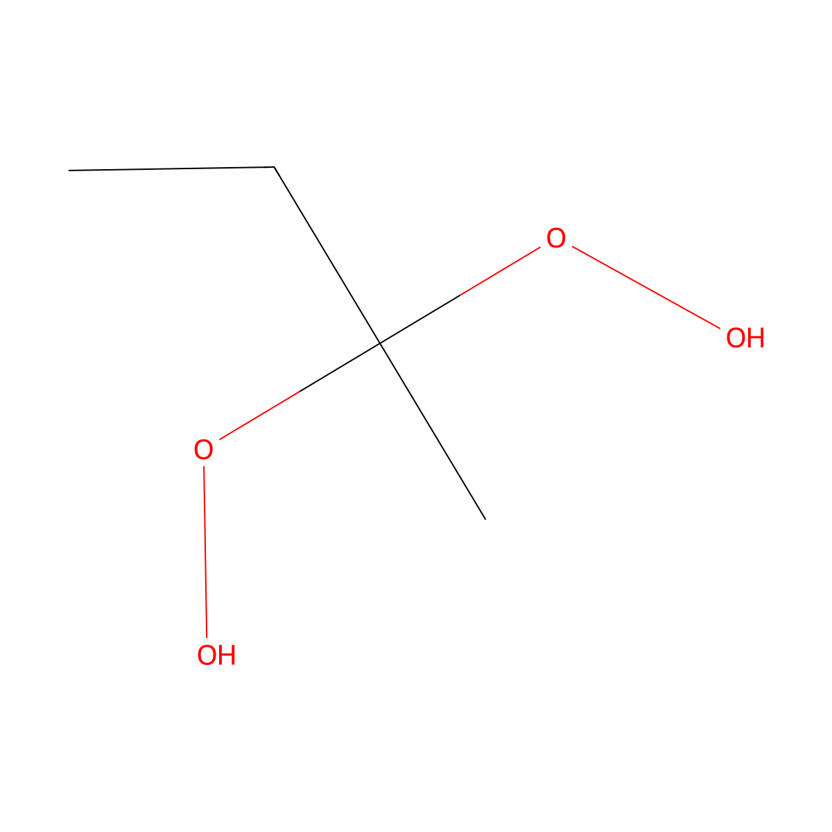 2,2-Dihydroperoxybutane molecular structure, CAS 2625-67-4