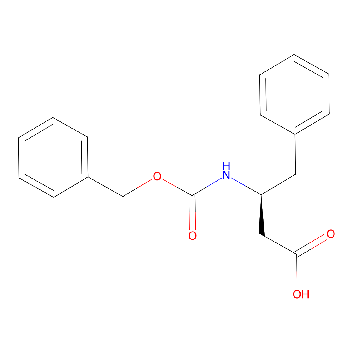 (betaS)-beta-[[(Phenylmethoxy)carbonyl]amino]benzenebutanoic acid molecular structure, CAS 26250-86-2