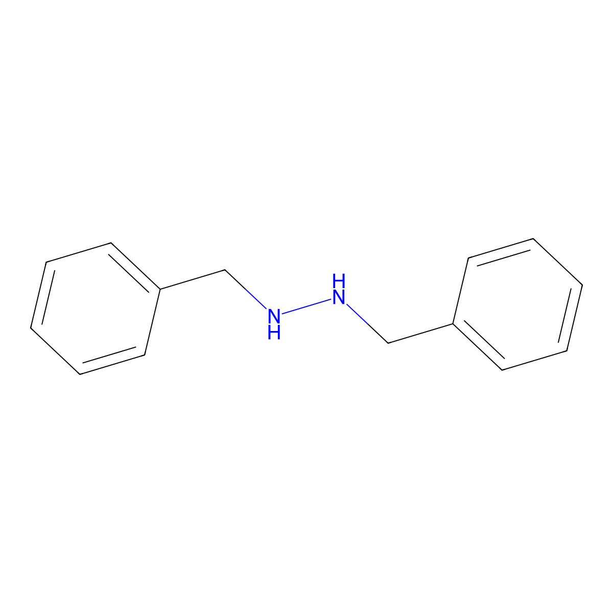 1,2-Dibenzylhydrazine molecular structure, CAS 26254-04-6