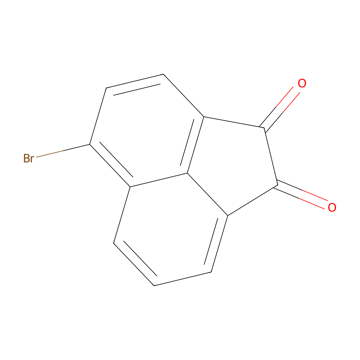 1,2-Acenaphthylenedione, 5-bromo- molecular structure, CAS 26254-35-3