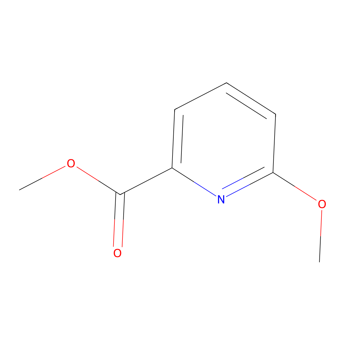 Methyl 6-methoxypyridine-2-carboxylate molecular structure, CAS 26256-72-4