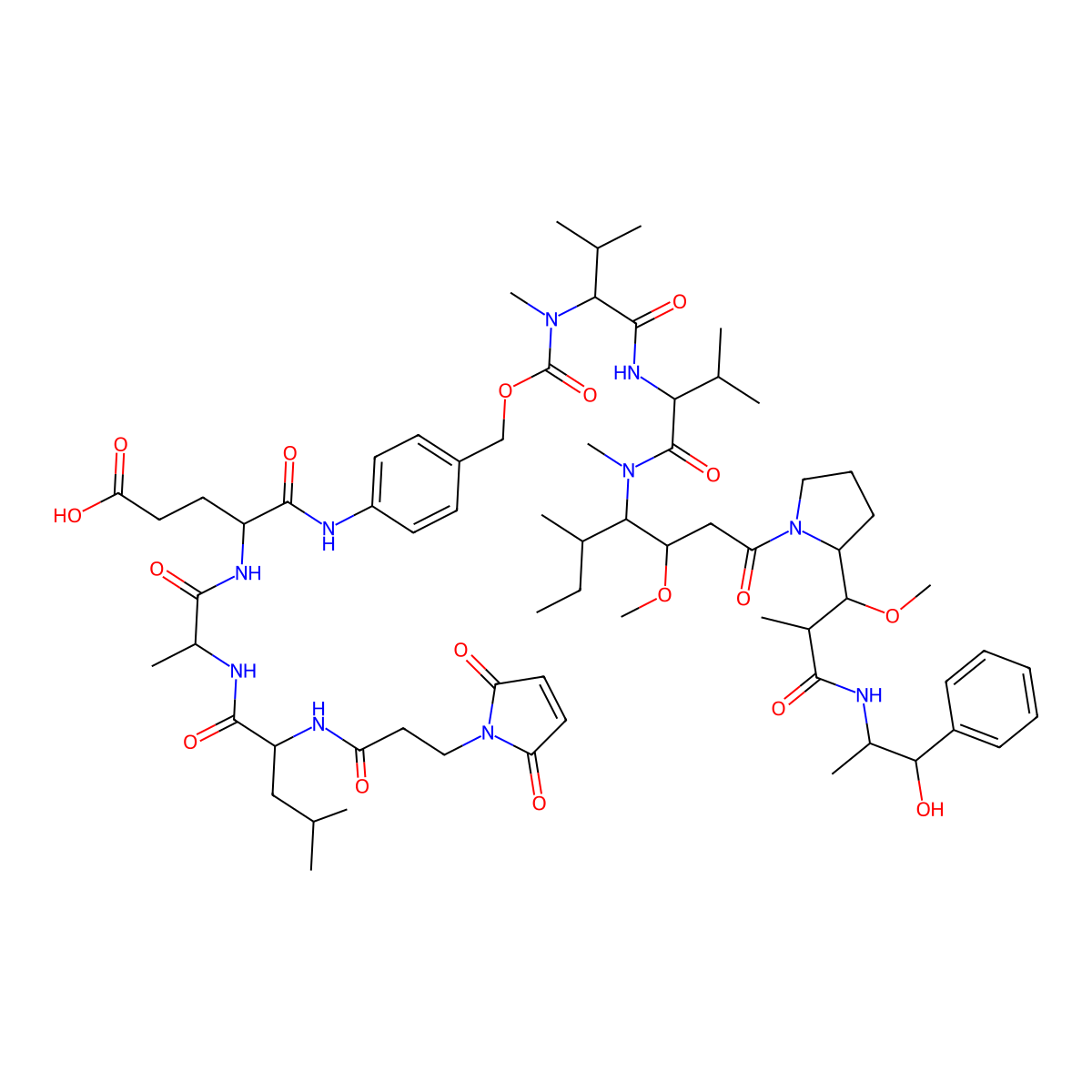 mp-dLAE-PABC-MMAE molecular structure, CAS 2625616-44-4