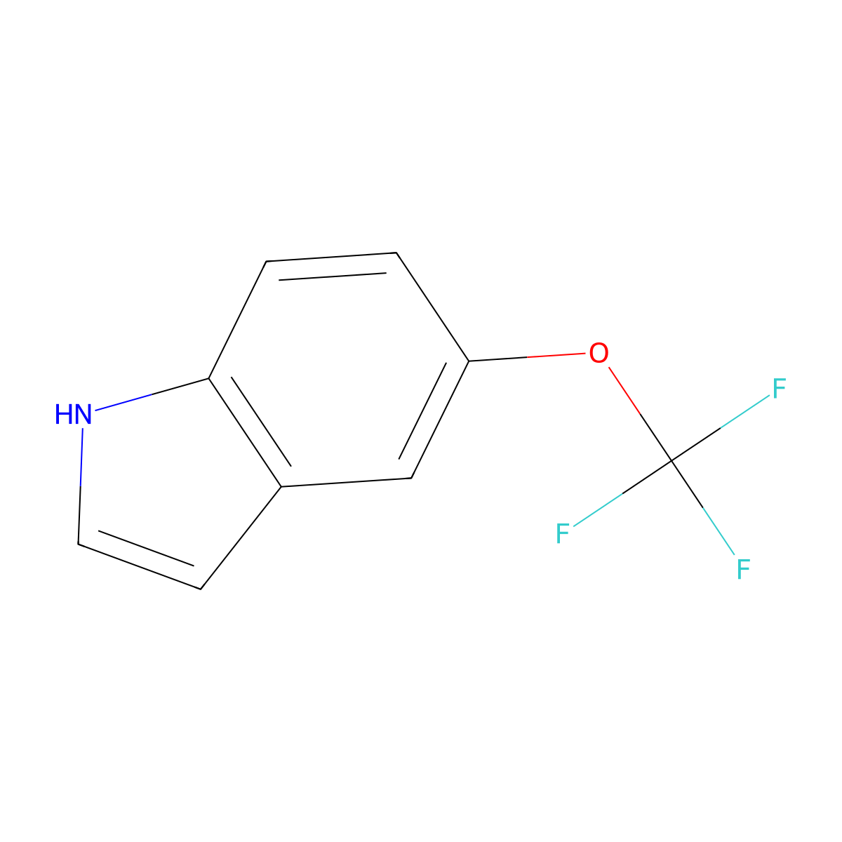 5-(Trifluoromethoxy)-1H-indole molecular structure, CAS 262593-63-5