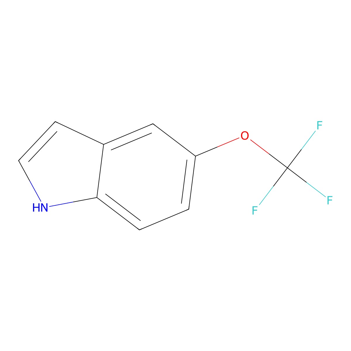 5-(Trifluoromethoxy)-1H-indole molecular structure, CAS 262593-63-5