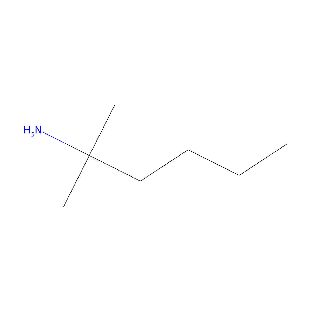 Pentylamine, 1,1-dimethyl- molecular structure, CAS 2626-64-4