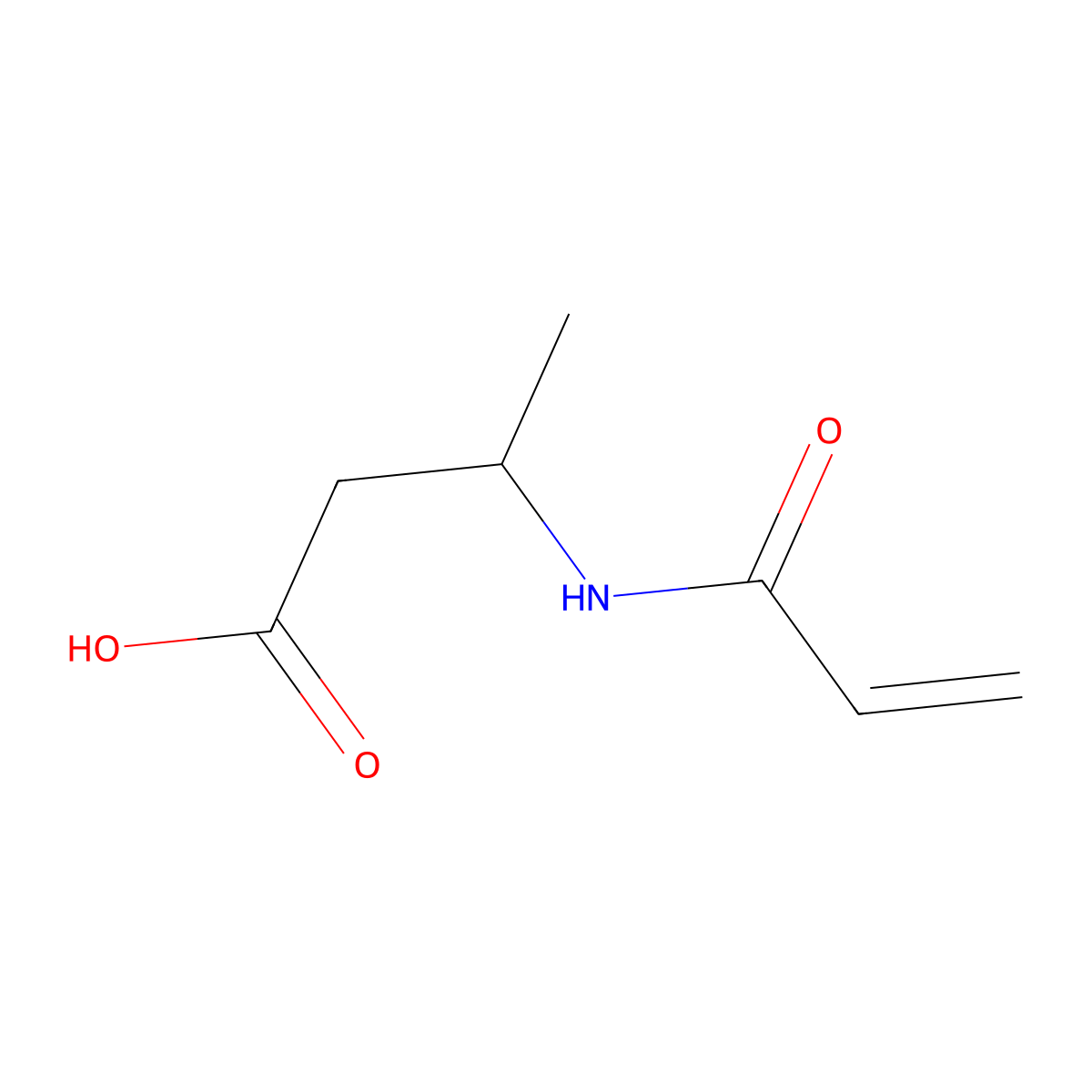3-(Acryloylamino)butanoic acid molecular structure, CAS 262609-87-0