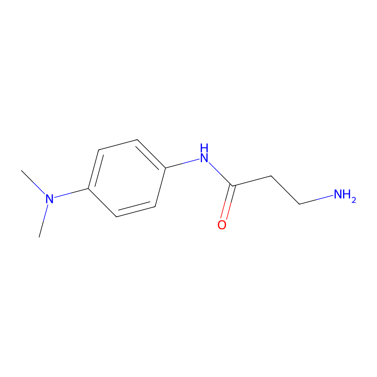 3-Amino-N-(4-(dimethylamino)phenyl)propanamide molecular structure, CAS 262614-49-3