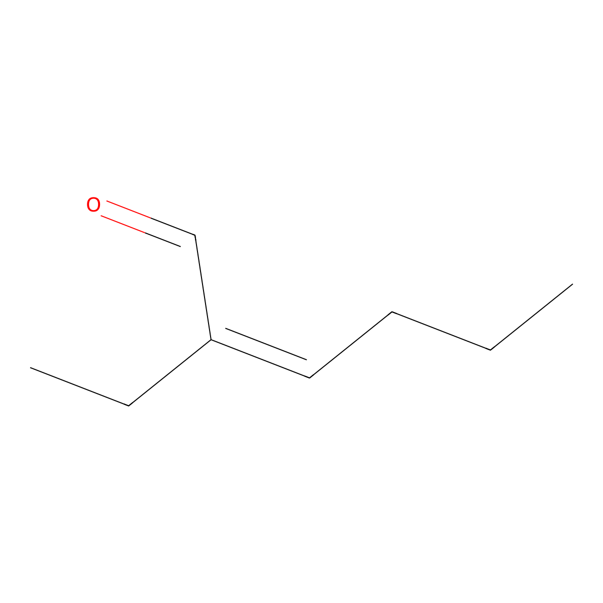 2-Ethyl-3-propylacrolein molecular structure, CAS 26266-68-2