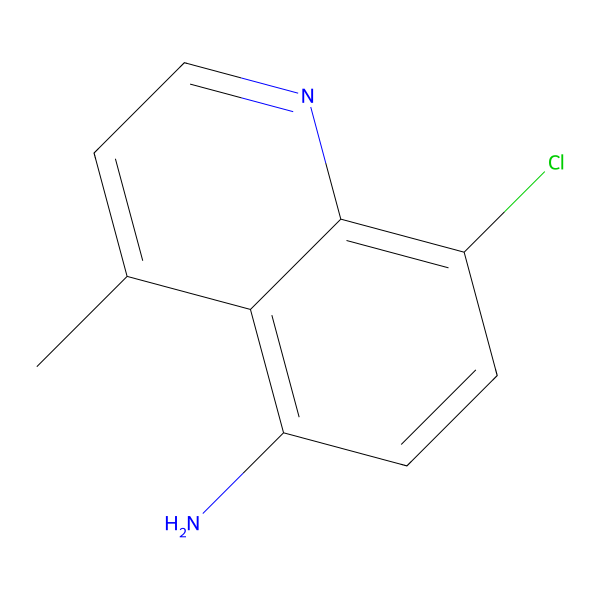 8-Chloro-4-methylquinolin-5-amine molecular structure, CAS 26267-72-1