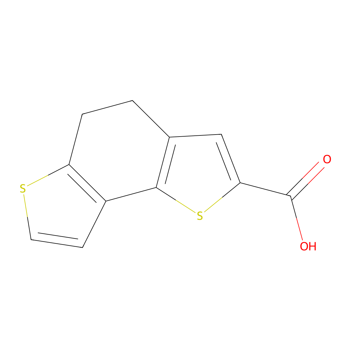 4,5-Dihydrothieno[2,3-e][1]benzothiophene-2-carboxylic acid molecular structure, CAS 26268-08-6