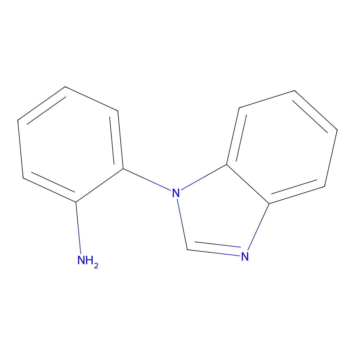 2-Benzoimidazol-1-yl-phenylamine molecular structure, CAS 26268-23-5