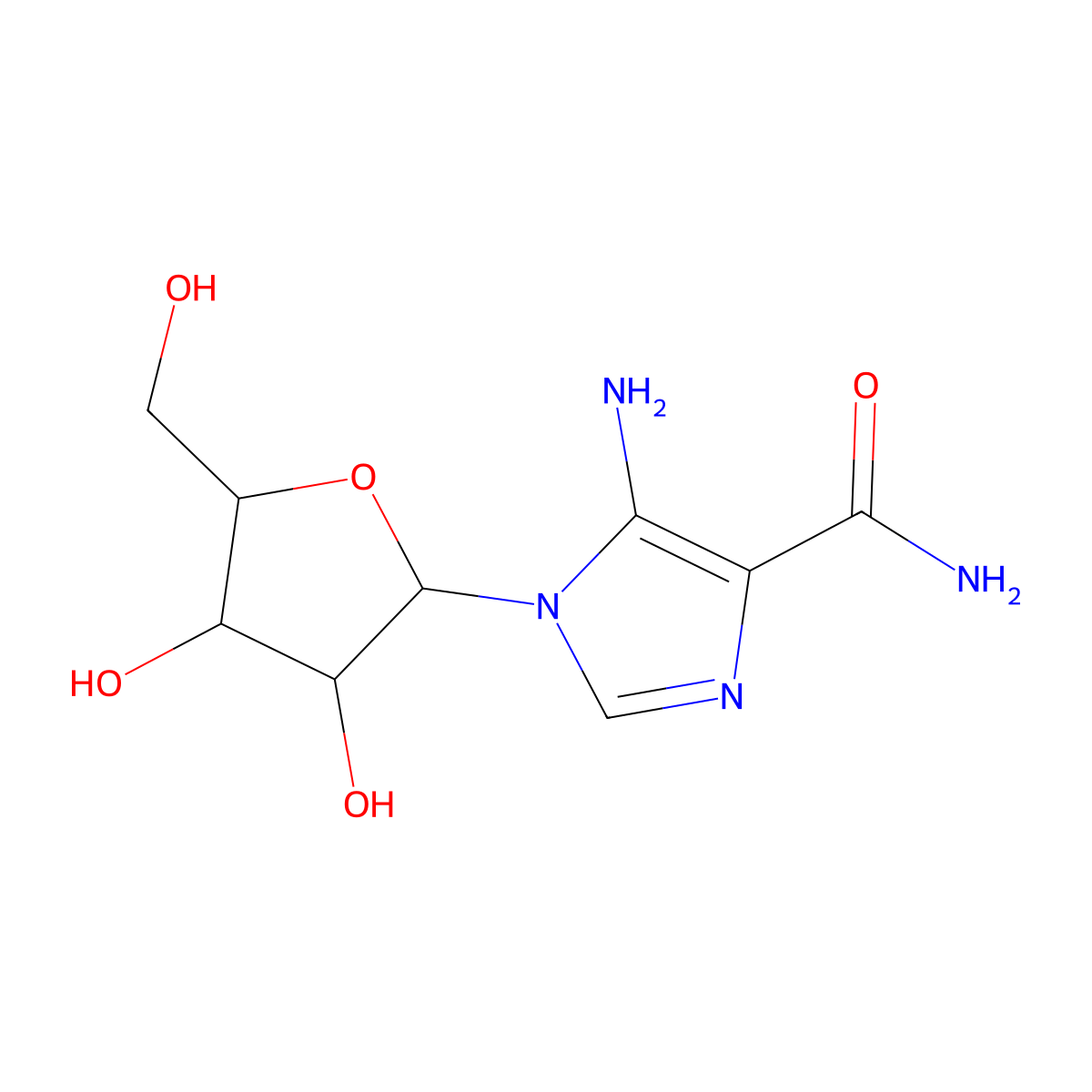 Acadesine molecular structure, CAS 2627-69-2