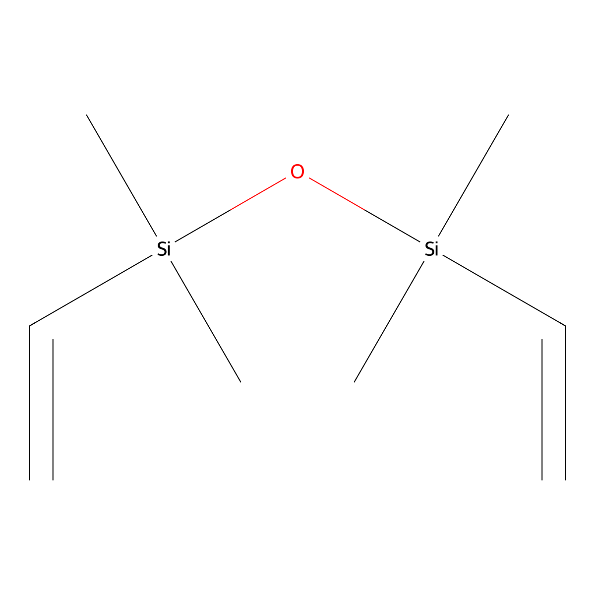 1,3-Divinyltetramethyldisiloxane molecular structure, CAS 2627-95-4
